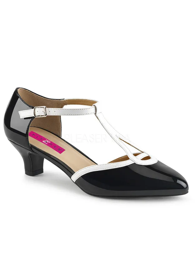 **2" Heel T-Strap Pump