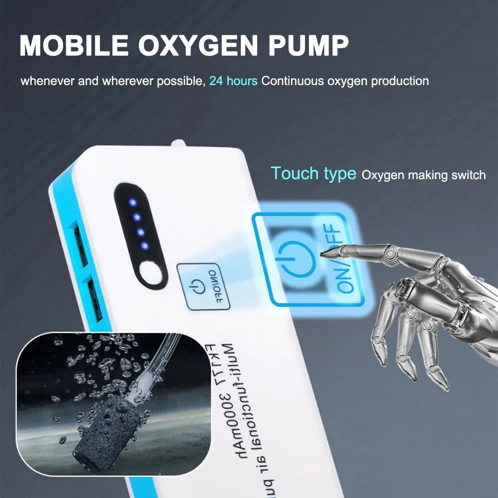 3000mAh Aquarium Oxygen Air Pump
