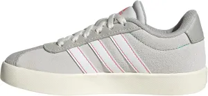 adidas VL Court 3.0 Sneaker, Dash Grey/White/Lime Burst, 6.5 US Unisex Big Kid