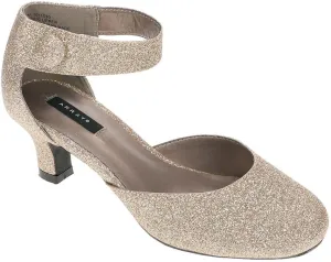 ARRAY Women's Charlie D'Orsay Low Heel Pump with Ankle Strap