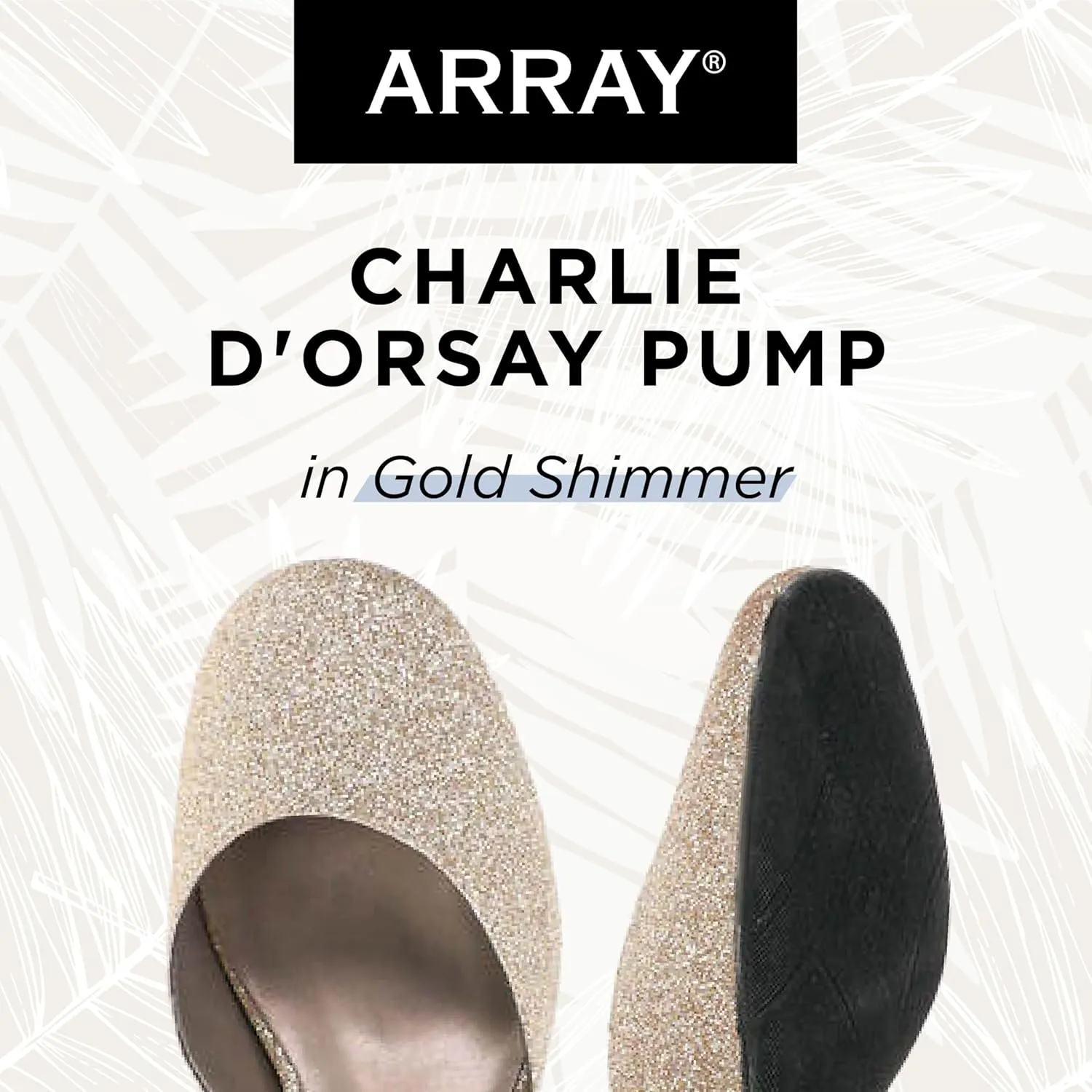ARRAY Women's Charlie D'Orsay Low Heel Pump with Ankle Strap