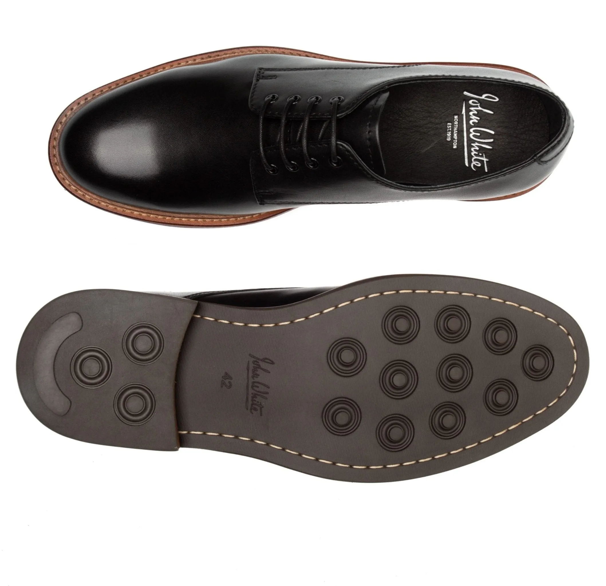 Barlow Black Derby Shoes