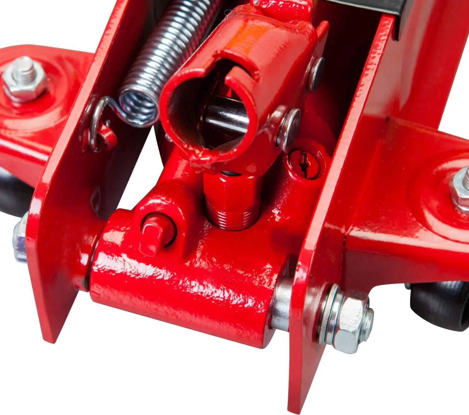 BIG RED T825051-1 Torin Hydraulic Low Profile Trolley Floor Jack with Single Piston Quick Lift Pump, 2.5 Ton (5,000 lb) Capacity - Red