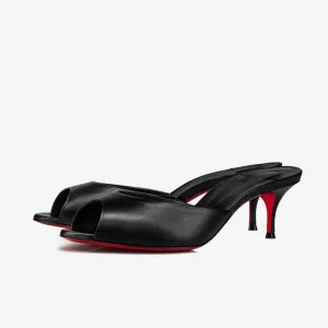 Black Calf Slingback Pump