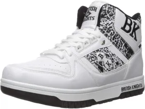 British Knights Men's Kings SL Sneaker, White/Black/El, 9