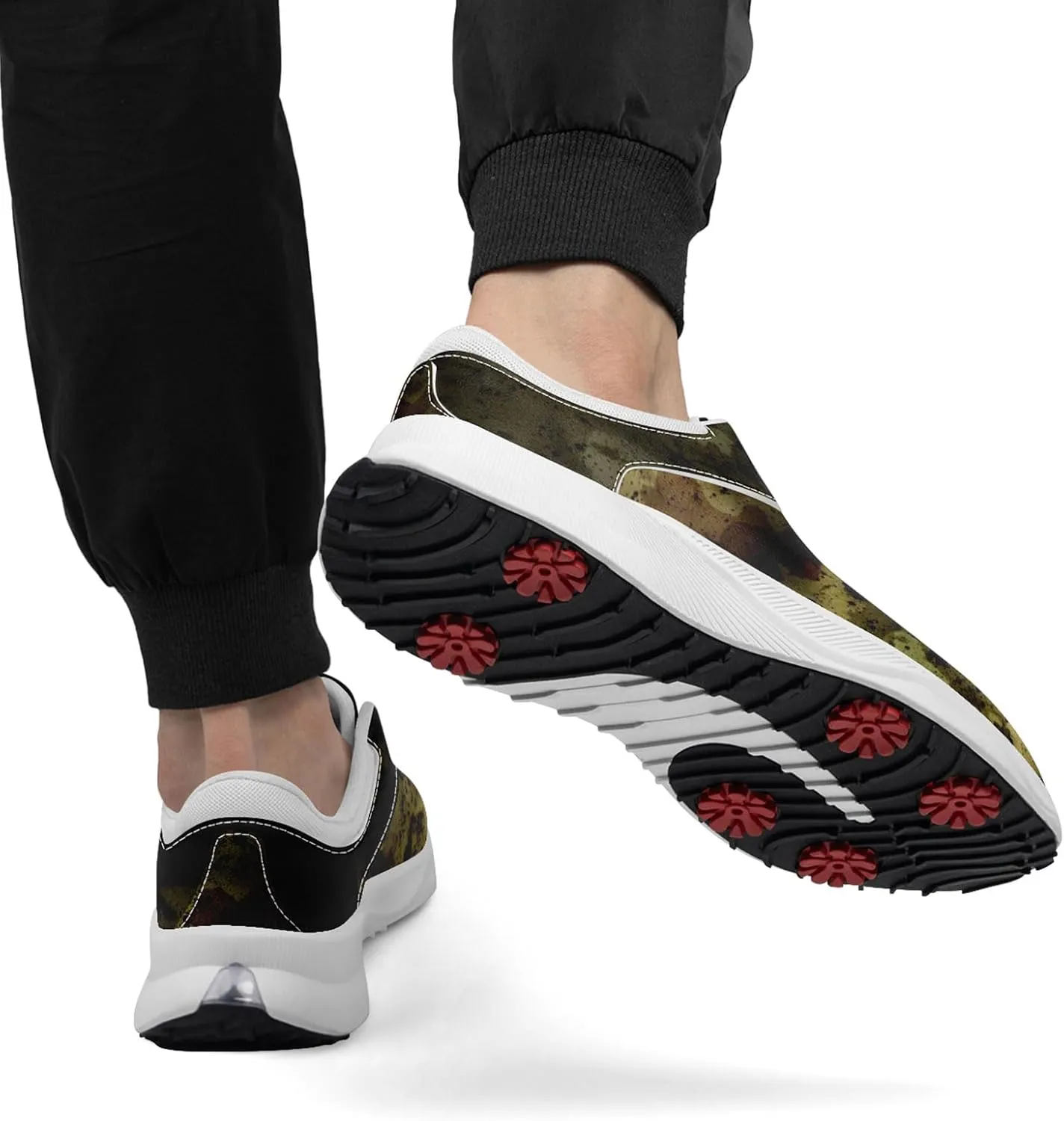 Camouflage Running Shoes Tennis Shoes Slip On Fashion Sneaker Breathable Lightweight Athletic Walking Shoes