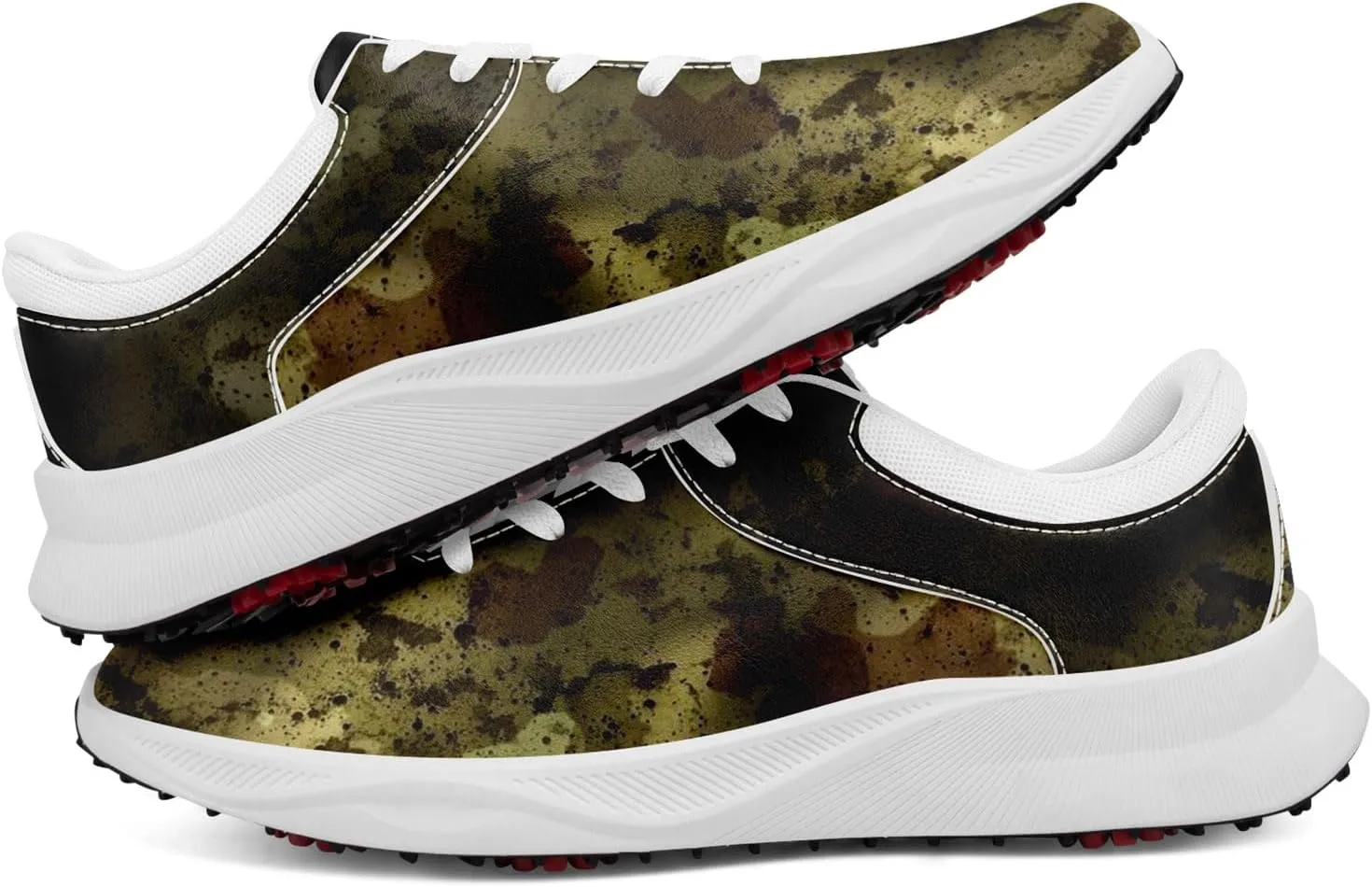 Camouflage Running Shoes Tennis Shoes Slip On Fashion Sneaker Breathable Lightweight Athletic Walking Shoes