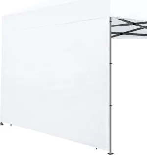 Canopy Tent Sidewalls 10×10 for Pop Up Canopy, Instant Sunwall with Waterproof and UV Protection Layer,1 Pack Sidewall Only(White)