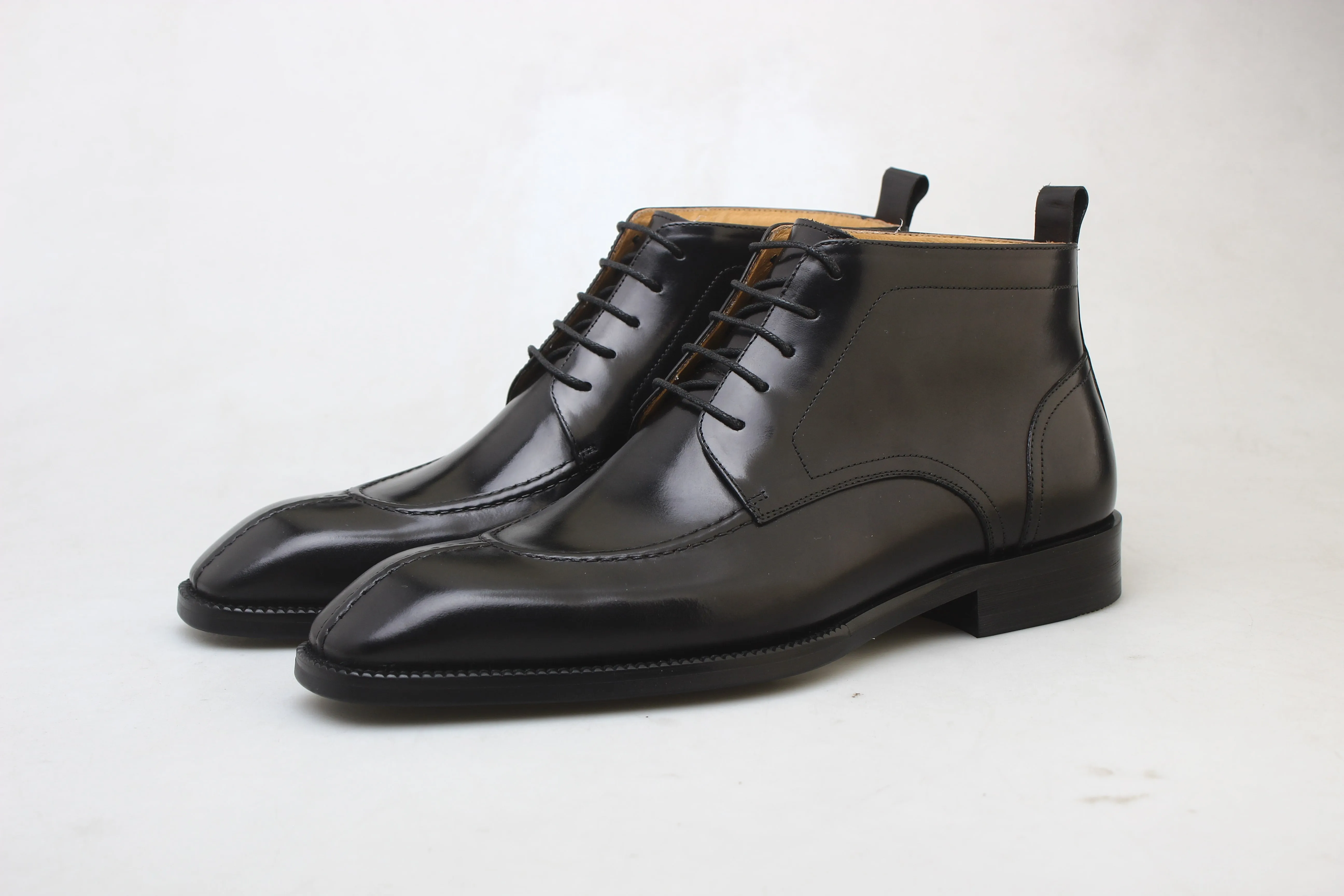 Classic Black Derby Boots