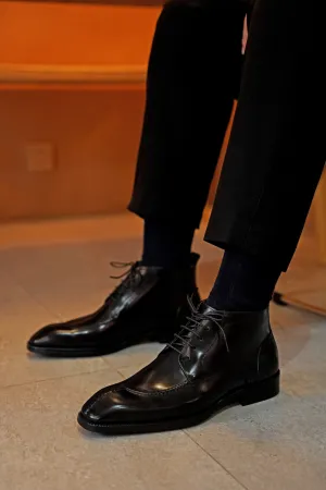 Classic Black Derby Boots