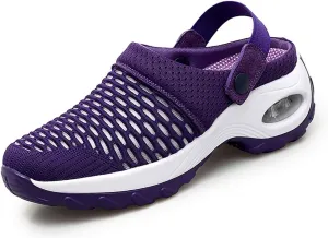 CrazycatZ Mesh Clog Mule,Womens Air Cushion Mesh Sporty Sneaker Clog Sandals Garden Shoes