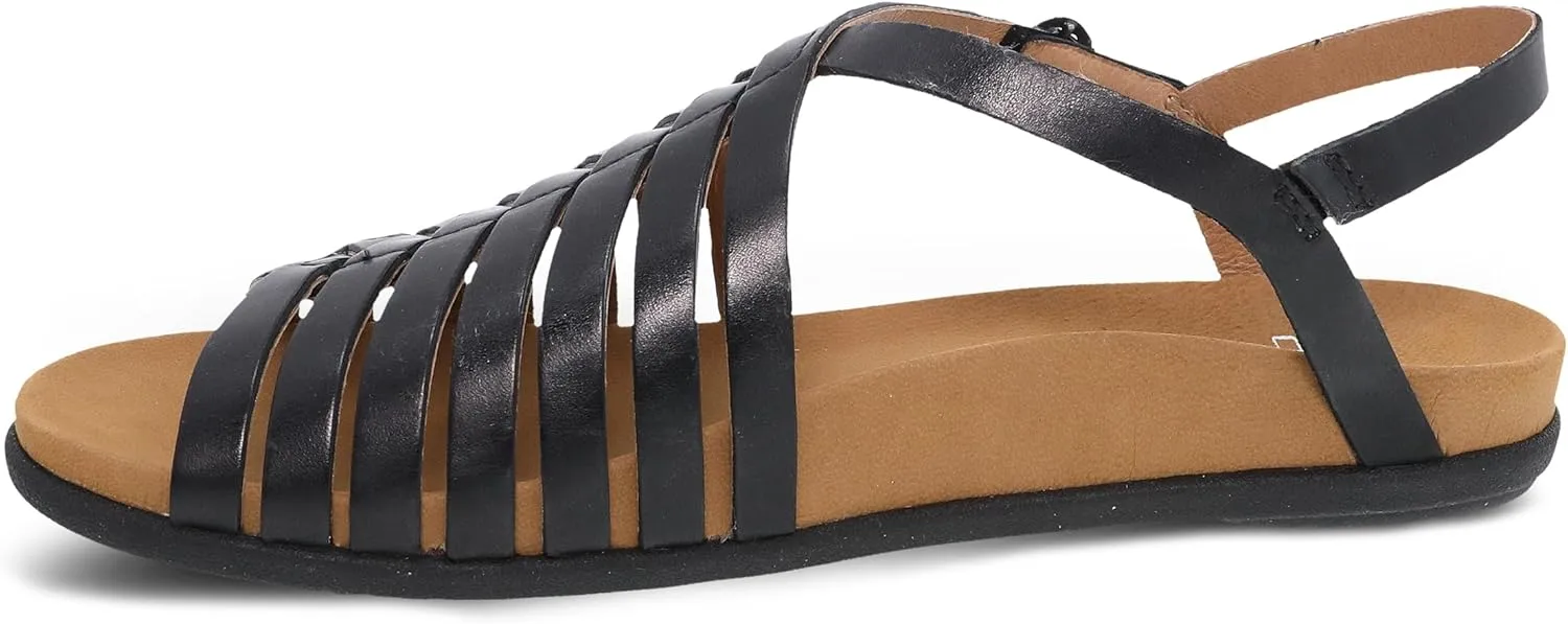 Dansko Jennifer Adjustable Fisherman-Style Sandal for Women - Leather Linings and Uppers for All-Day Comfort - Dual-Density EVA Footbed and Lightweight Rubber Outsole