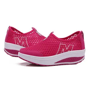 Deportivas Evelator Mujer Swing 2016 Floral Shoes Wedges Shoes Outstanding support New Print Women Zapatillas Fashion Women Classy Leather Platform Casual