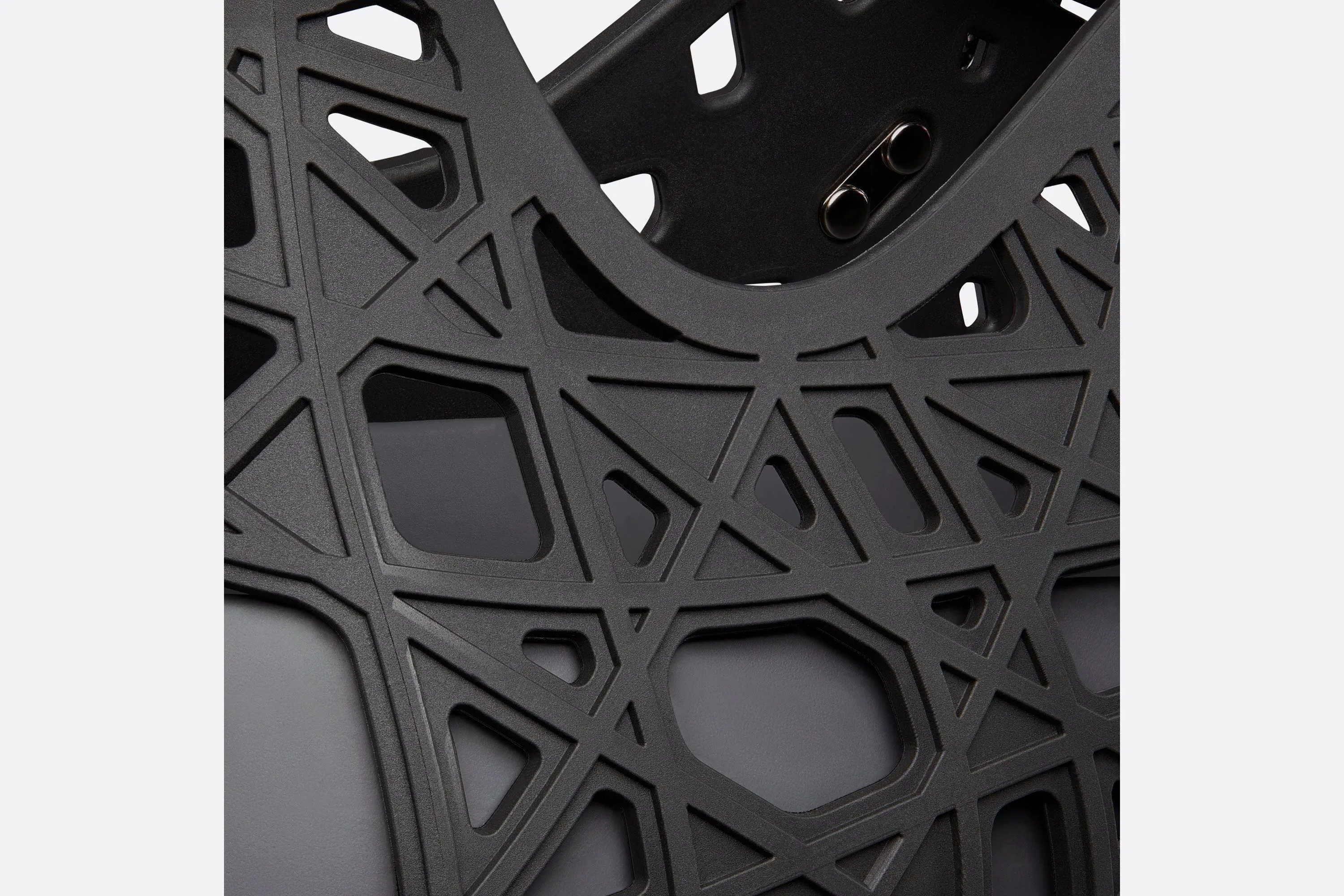 Dior Warp Sandal • Black Cosmo Rubber with Warped Cannage Motif
