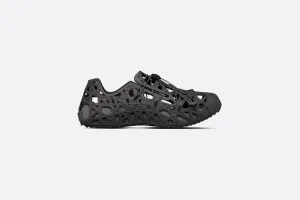 Dior Warp Sandal • Black Cosmo Rubber with Warped Cannage Motif