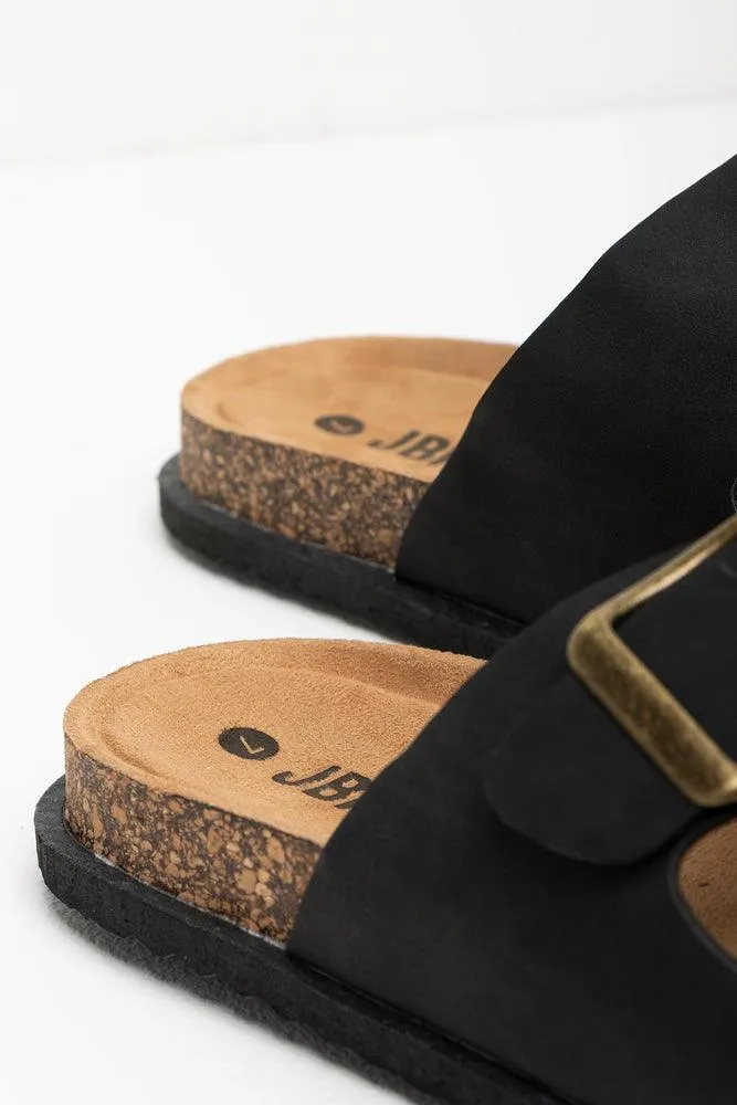 Double Strap Sandal Black