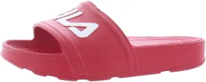 Fila Sleek Slide LT Sandal, Red, 2 US Unisex Little Kid
