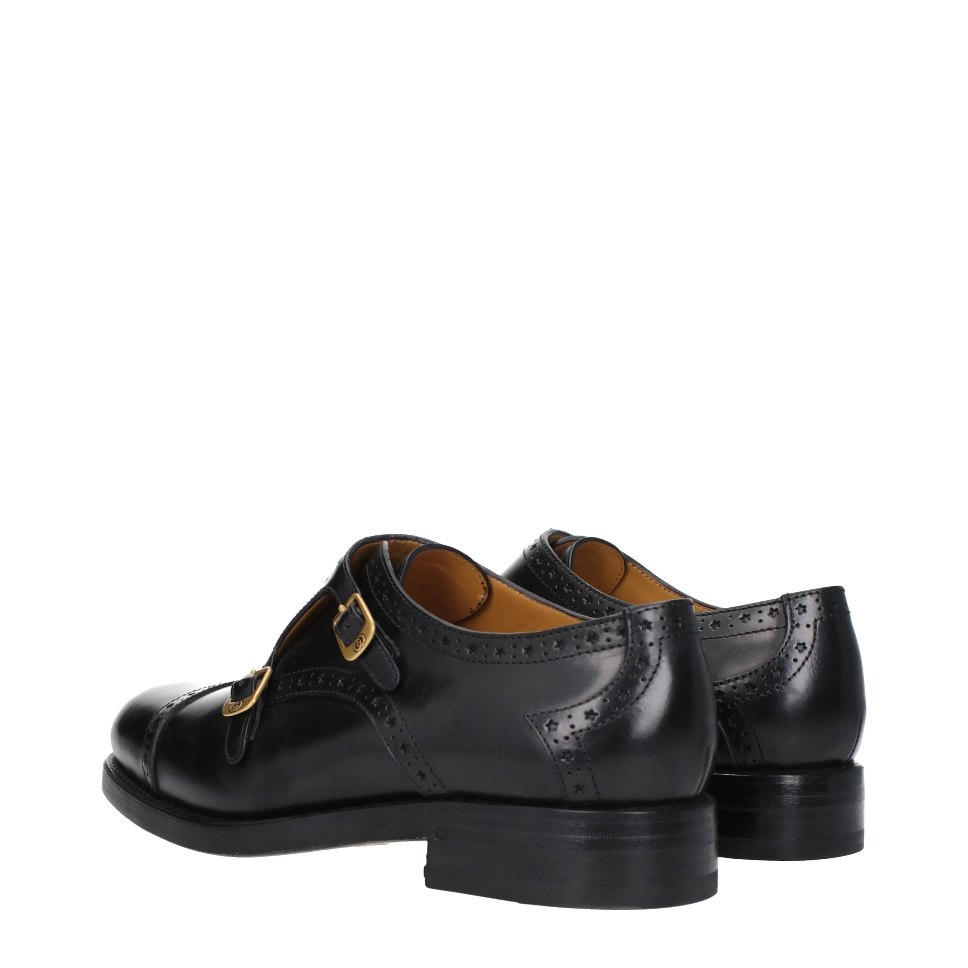 Gucci Derby Men Leather Black