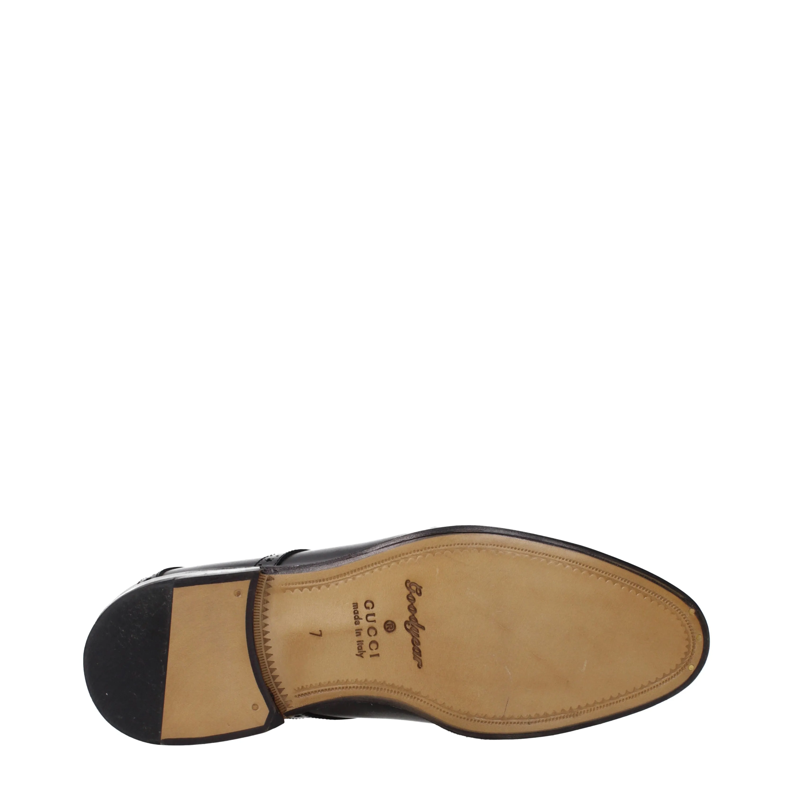Gucci Derby Men Leather Black