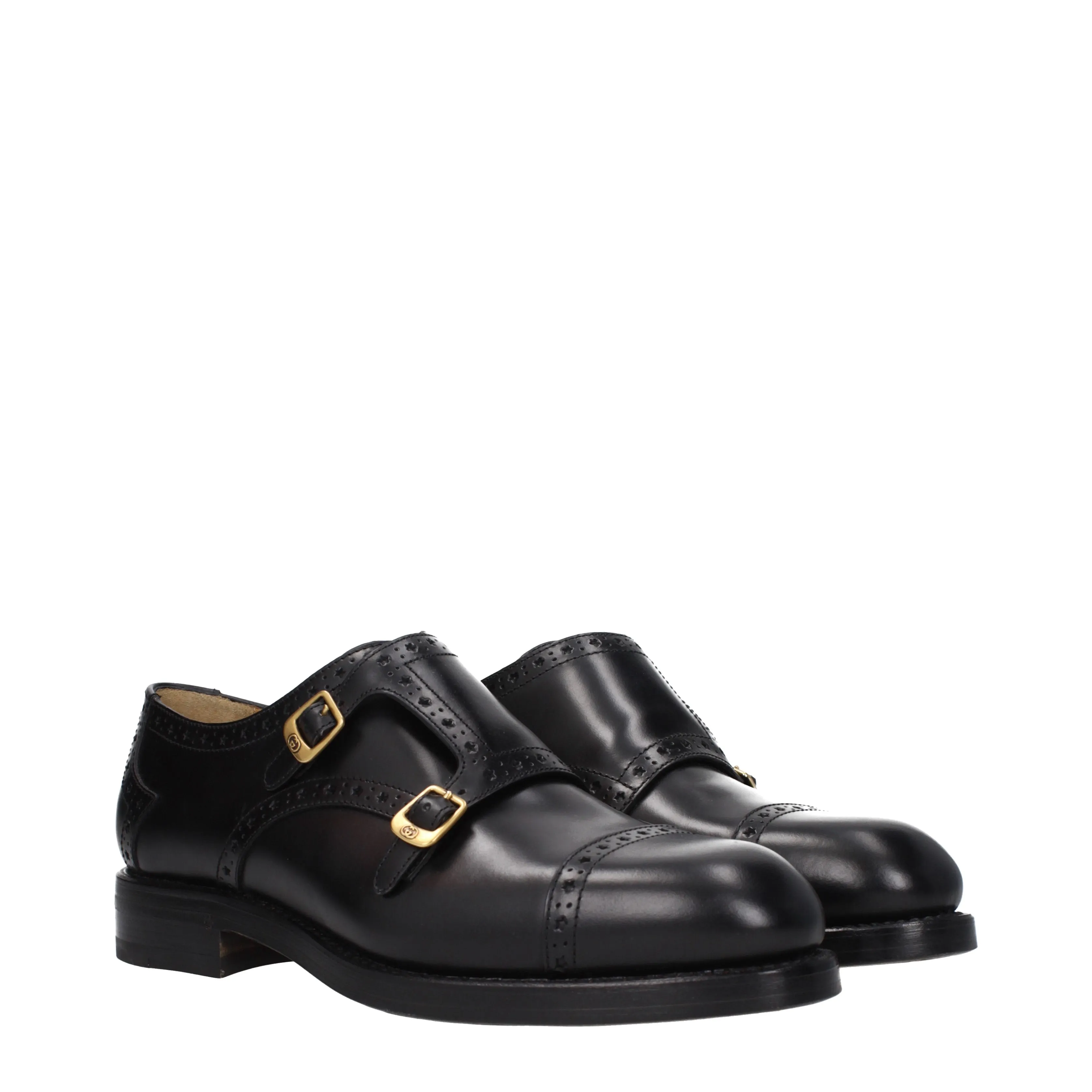 Gucci Derby Men Leather Black