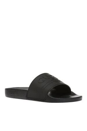 Gucci Logo Rubber Slide Sandal