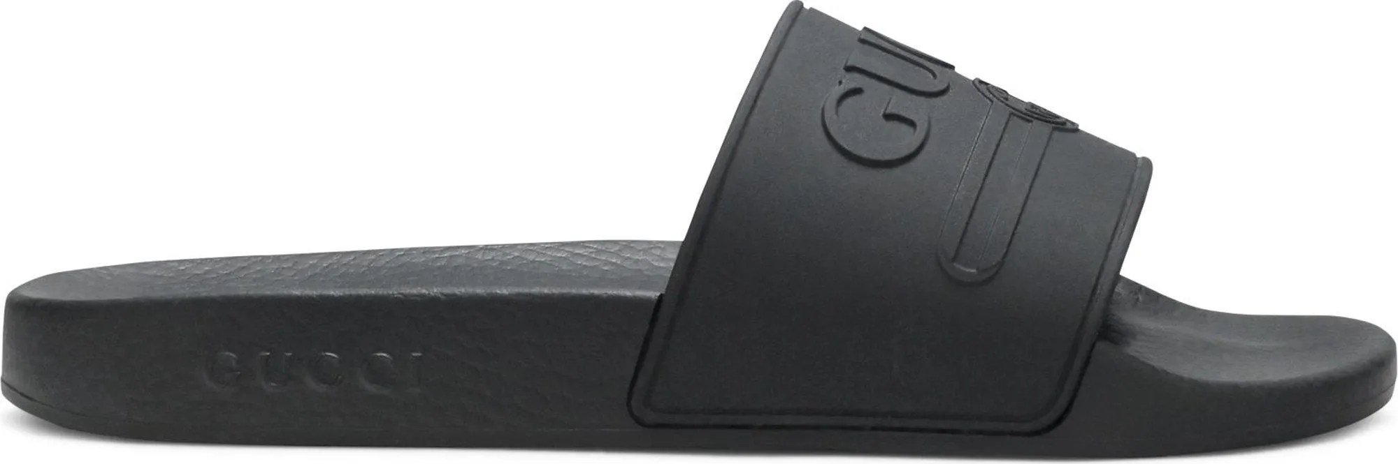 Gucci Logo Rubber Slide Sandal