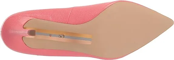 Heel Sam Toe Wide Calypso Quick resolution Edelman Slip Pointed Pumps Hazel Coral Extensive catalogue Stiletto On