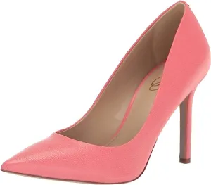 Heel Sam Toe Wide Calypso Quick resolution Edelman Slip Pointed Pumps Hazel Coral Extensive catalogue Stiletto On
