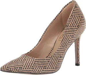 Highly-rated Sam On Edelman Stiletto Slip Pumps Natural/Black Toe Pointed Heel Express shipping Fashion Hazel