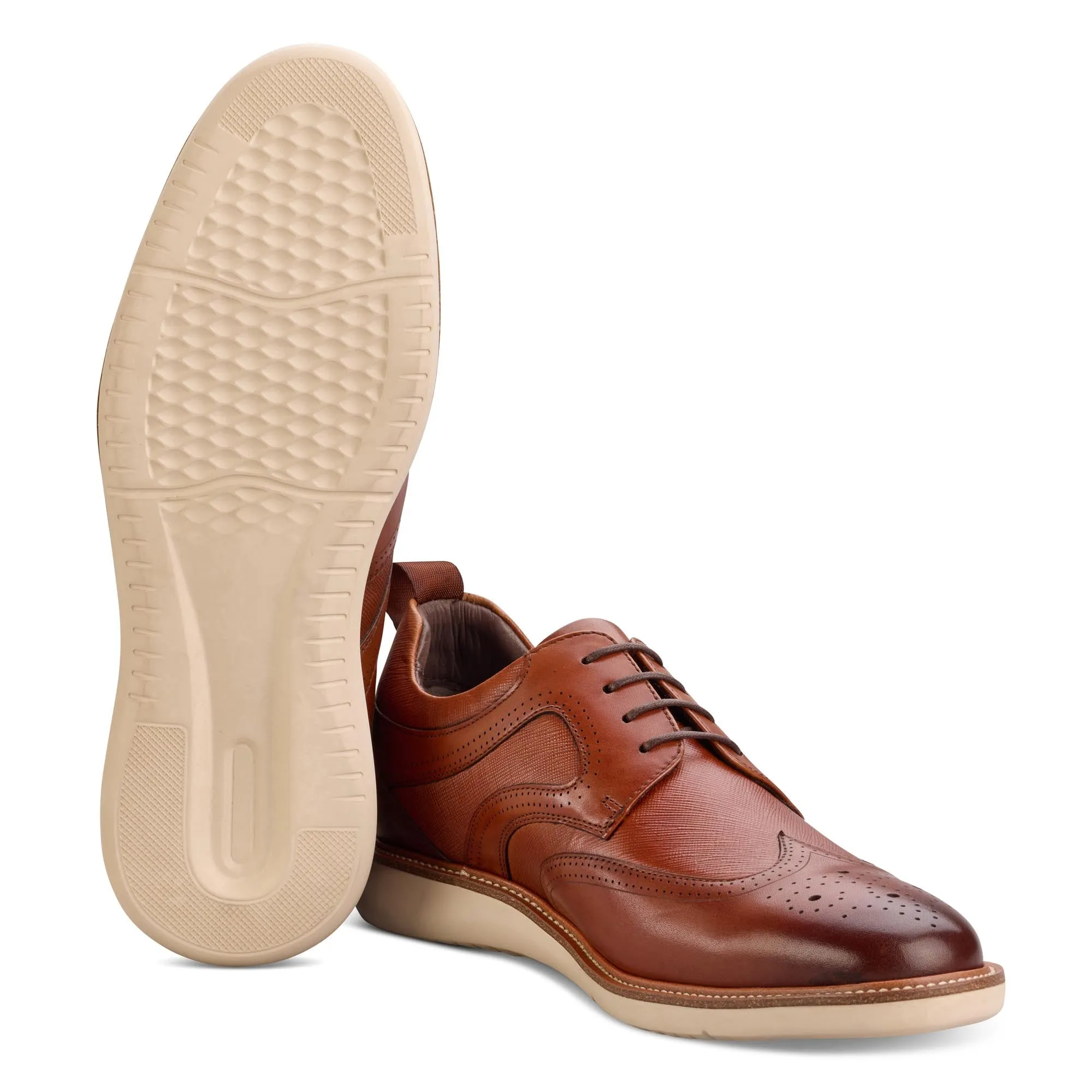 Hopkins Tan Derby Shoes