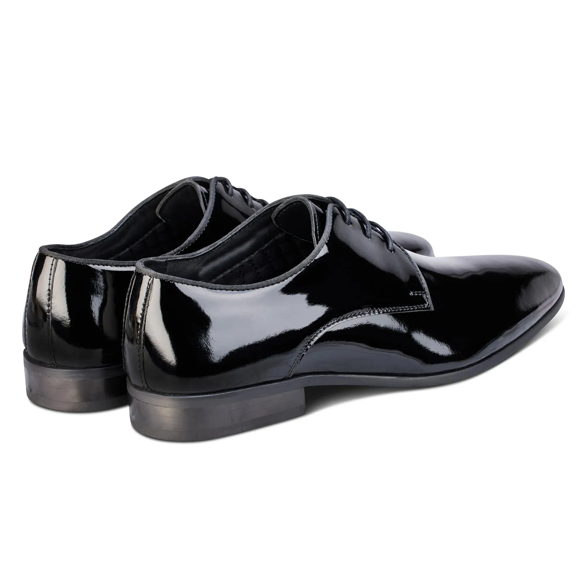 John White Black Derby Shoes Ivy