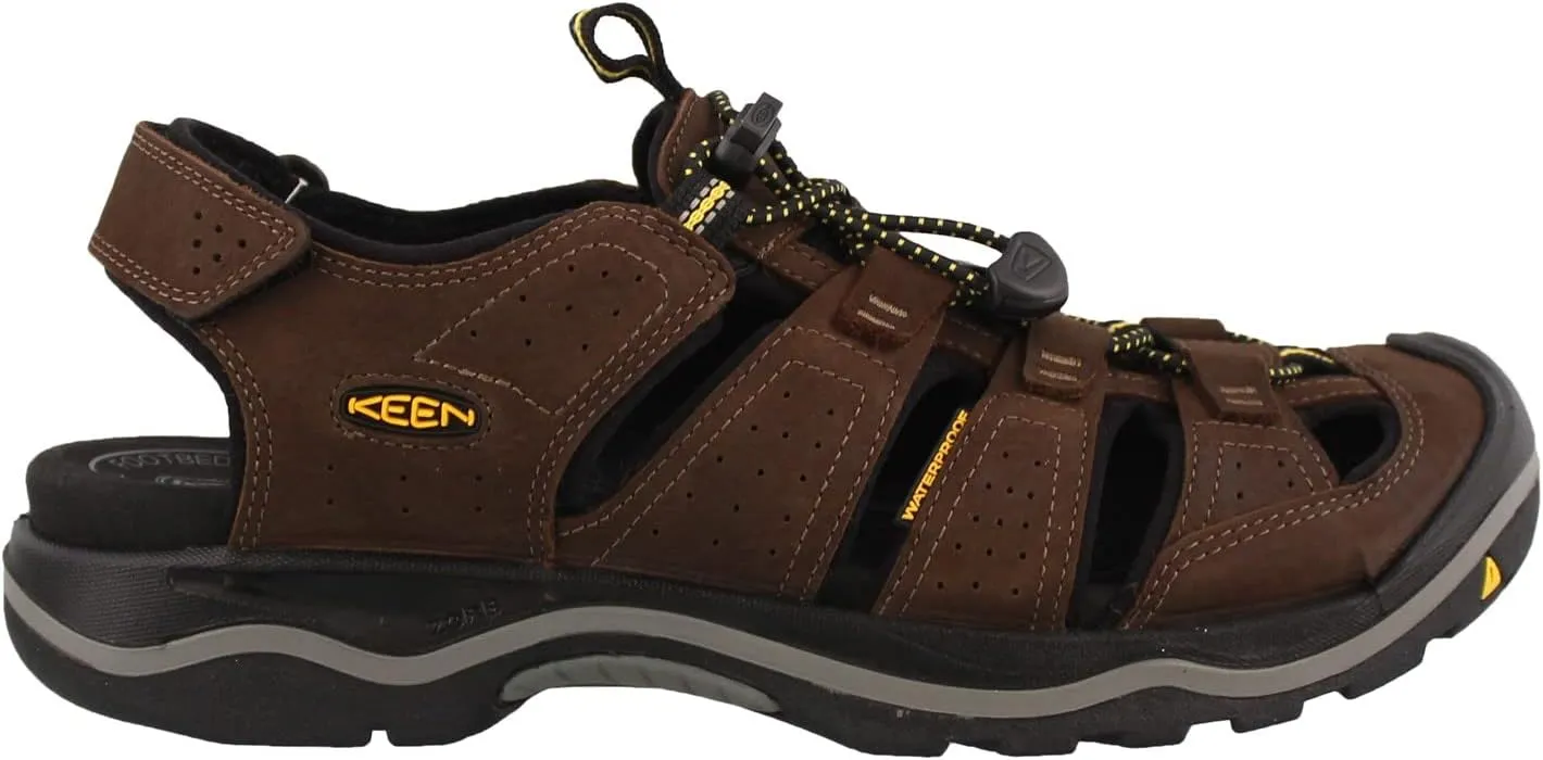 KEEN Men's Rialto Closed Toe Leather Removable Footbed Fashion Sneaker