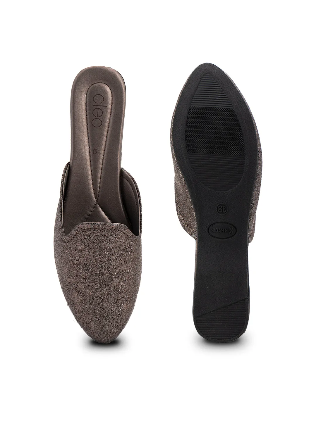 Khadim Cleo Flat Loafer Mule Slip On Sandal for Women