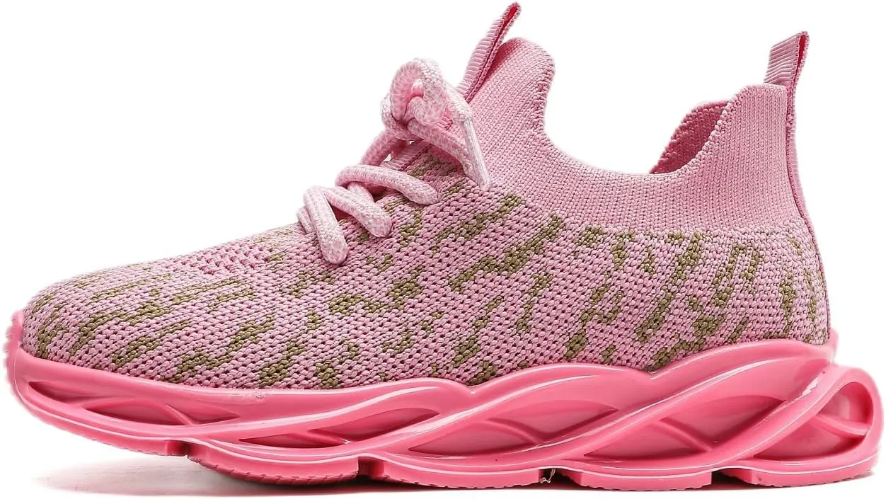 kkdom Toddler Boys Girls Shoes Lightweight Breathable Sneakers Kids Athletic Tennis Shoes for Running Walking