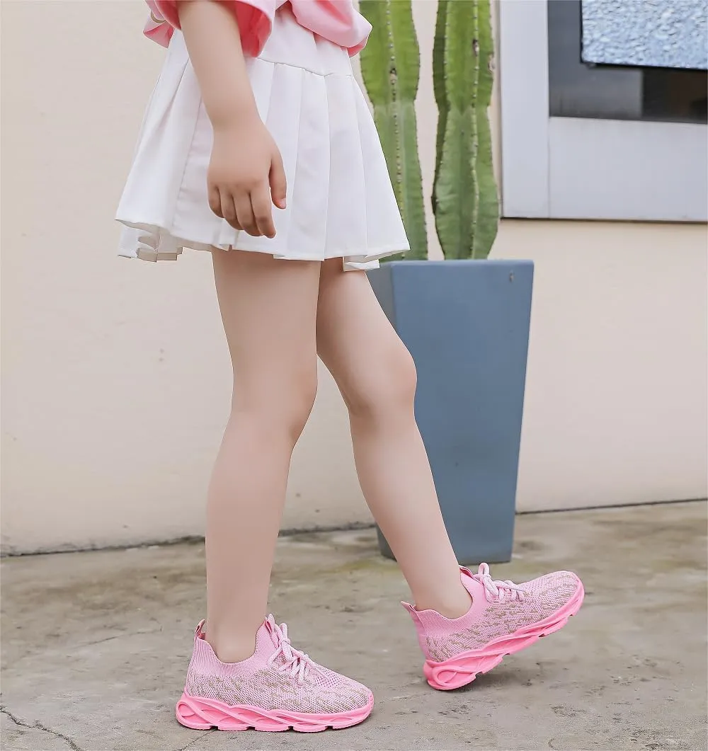 kkdom Toddler Boys Girls Shoes Lightweight Breathable Sneakers Kids Athletic Tennis Shoes for Running Walking