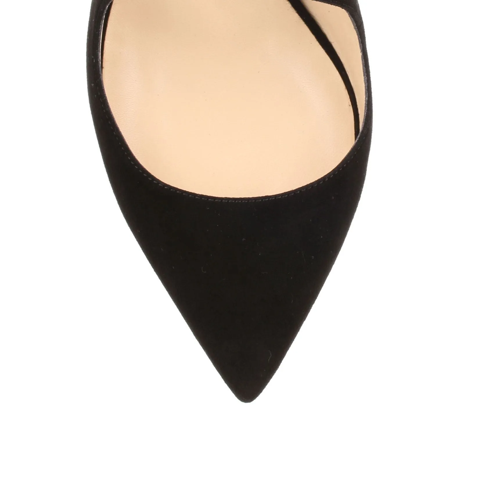 Lancer 85 black suede pumps