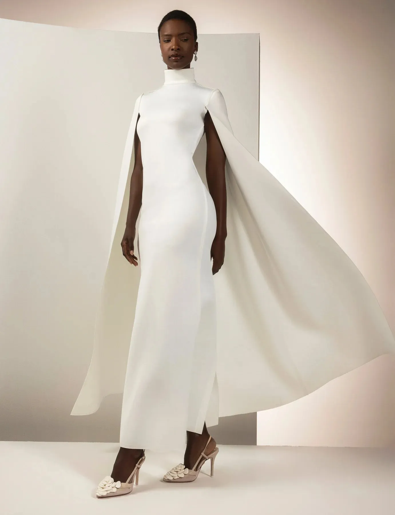 Marissa White Leather Slingback