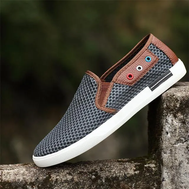 Merkmak 2017 Shoes Men Summer Casual Breathable Beach Slipper Shoes Hemp Flats Comfortable Softs Slip-on Big Size 38-49 Loafters