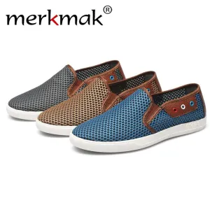 Merkmak 2017 Shoes Men Summer Casual Breathable Beach Slipper Shoes Hemp Flats Comfortable Softs Slip-on Big Size 38-49 Loafters