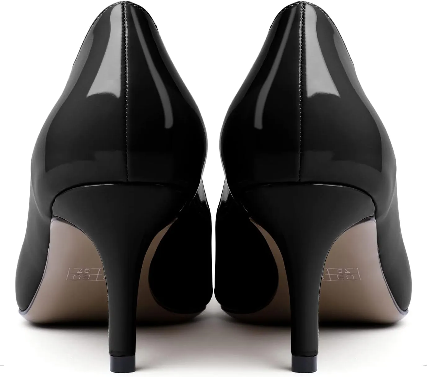 Mettesally Women's Kitten Heels Pumps Pointed Closed Toe Comfort Mid Heels Slip On Wedding Party Casual Office Dress Shoes