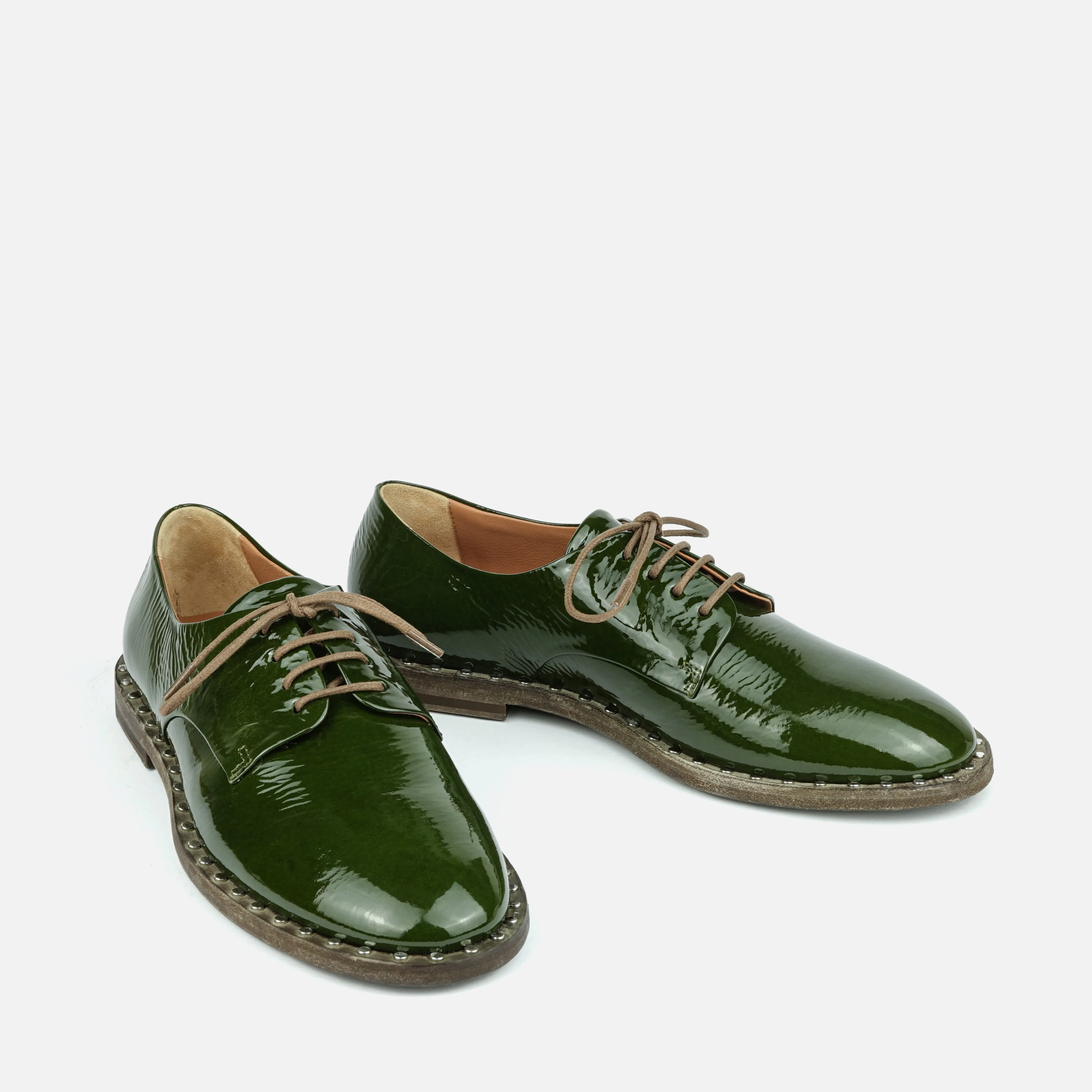 MILOS | Black Leather Derby with Raw Edge Sole