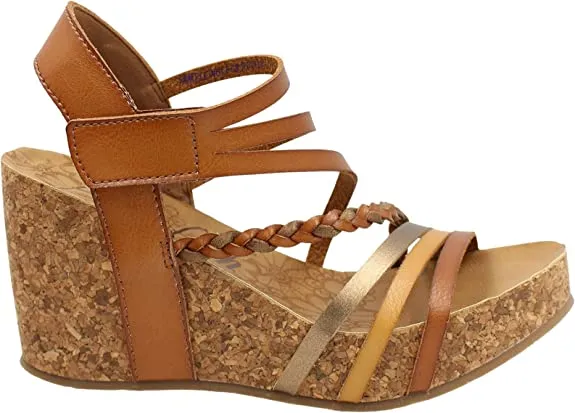 Multi First-time buyer discount Blowfish Sandals Wood Womens Platform Wedge Easter discount Heidi Malibu Strap Sandals