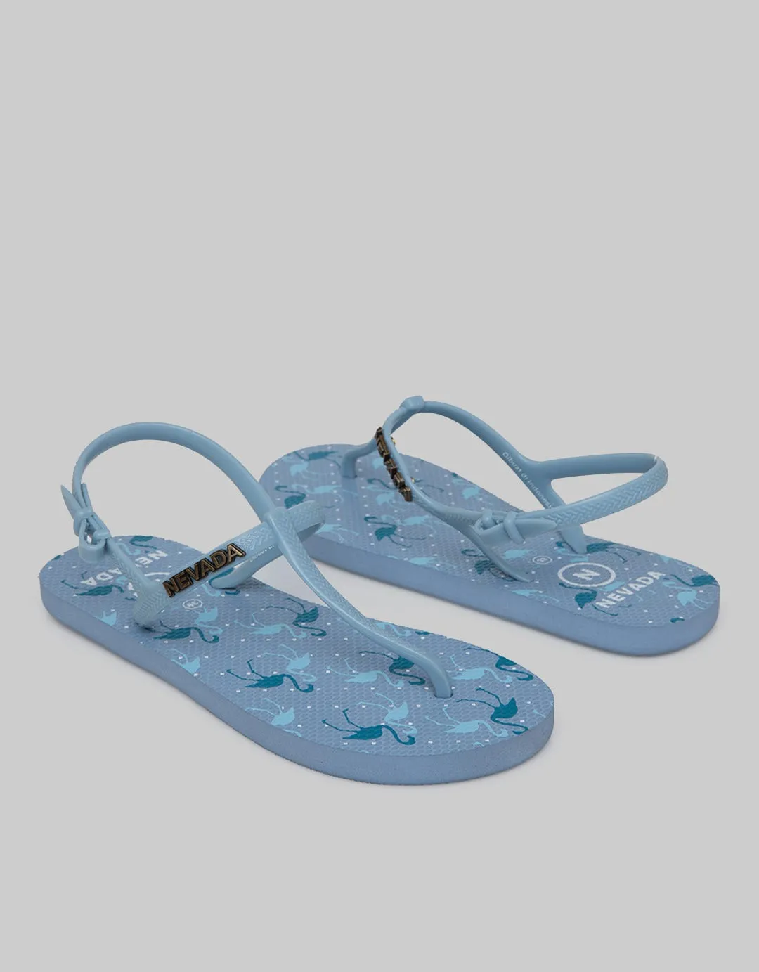 Nevada Flamin Print Sandal Jepit Rubber Wanita
