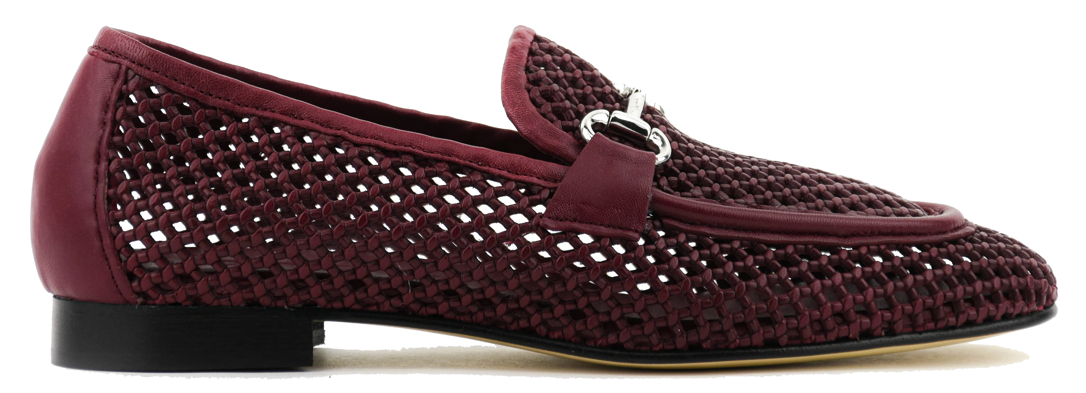 POEVE MESH LOAFER BORDEAUX