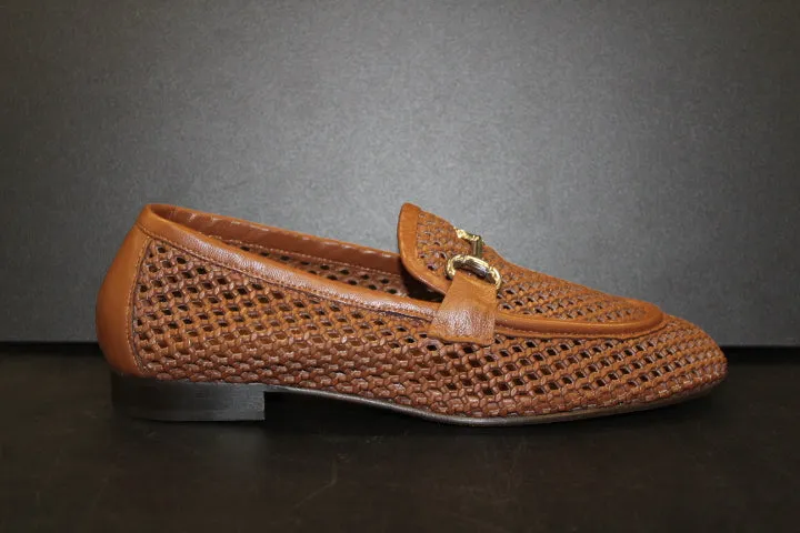 POEVE MESH LOAFER CUOIO
