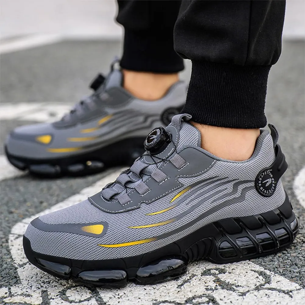 Prestivos Shoes for Men Women，Prestivos Steel Toe Shoes Safety Toe Shoe for Men Lightweight Ccomposite Work Sneaker