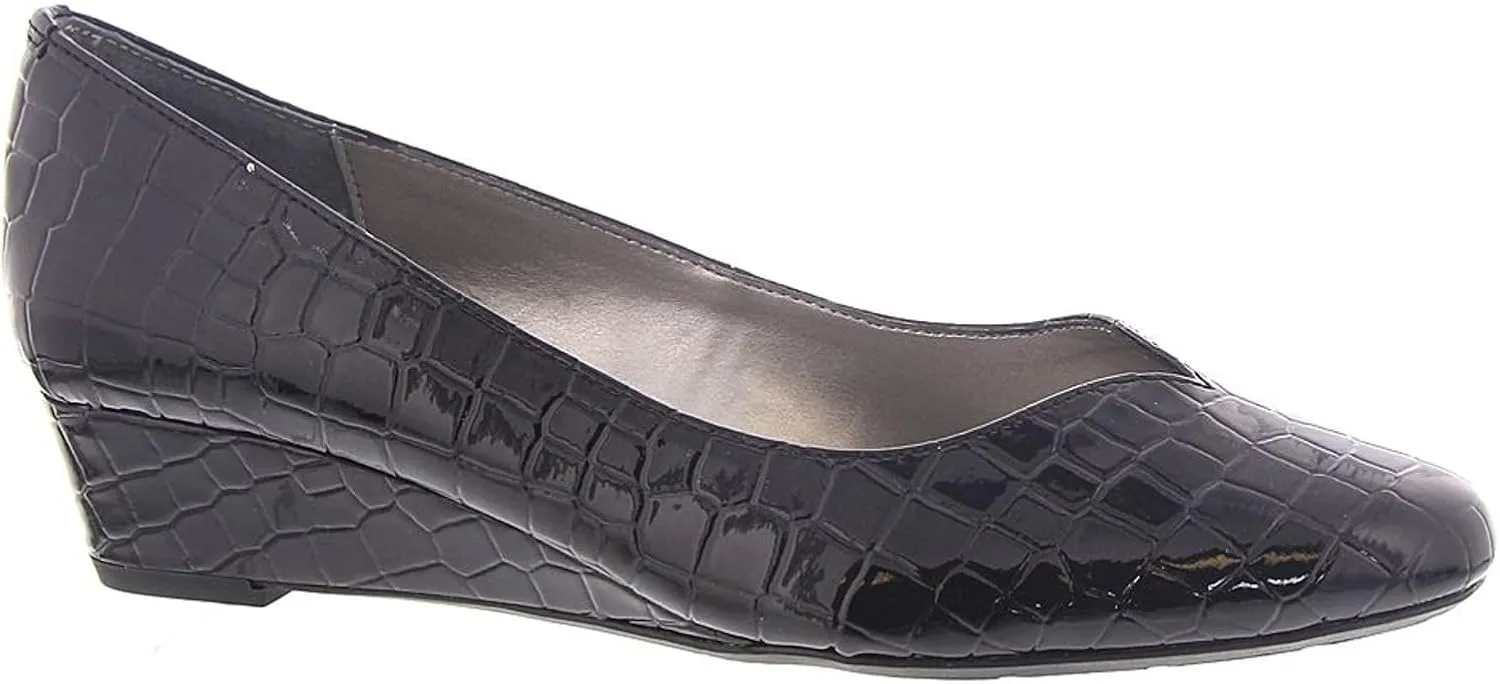 Proxy Emastine-PR Women's Pump, 6 B(M) US, Black-Crocodile