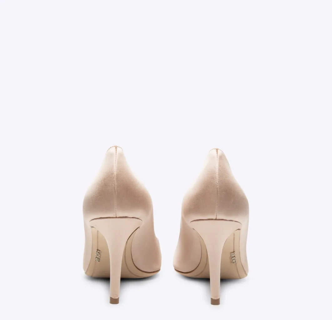 Rodo Blush Satin Pumps