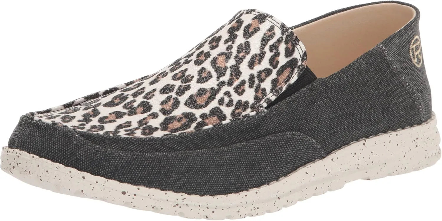 Roper Women's Hang Loose Slip On Loafer, Black, 9