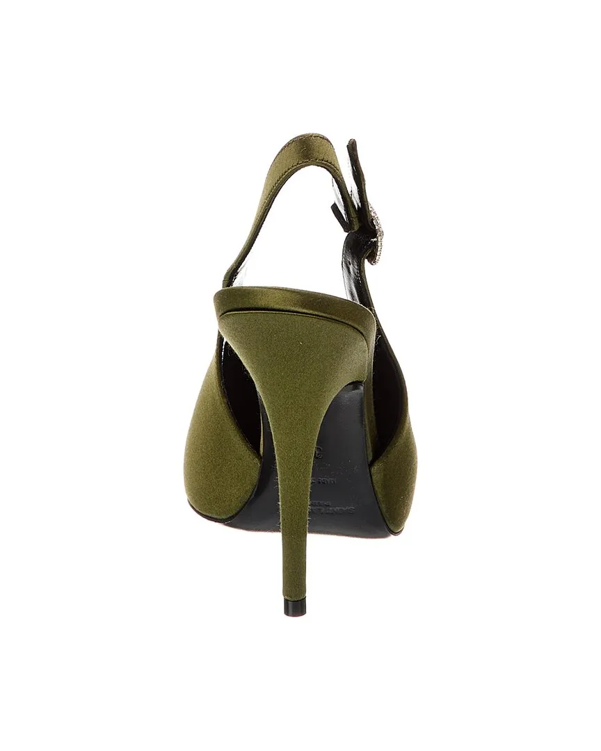 Saint Laurent Yasmeen 115 Satin Slingback Pump